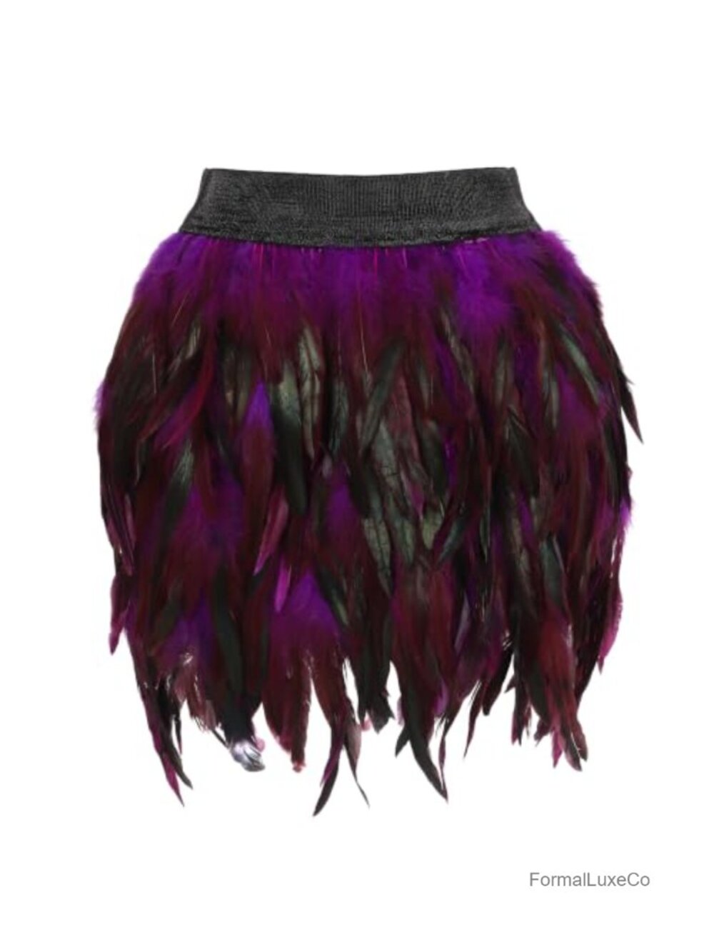 Natural Feather A-Line Skirt Halloween Party Costume